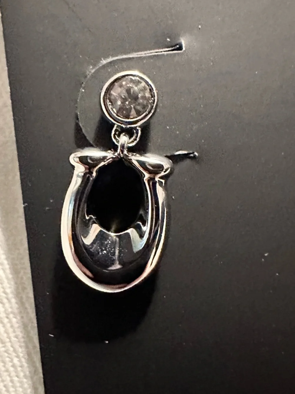NWT Coach Women’s Signature Crystal Earrings - Picture 4 of 6